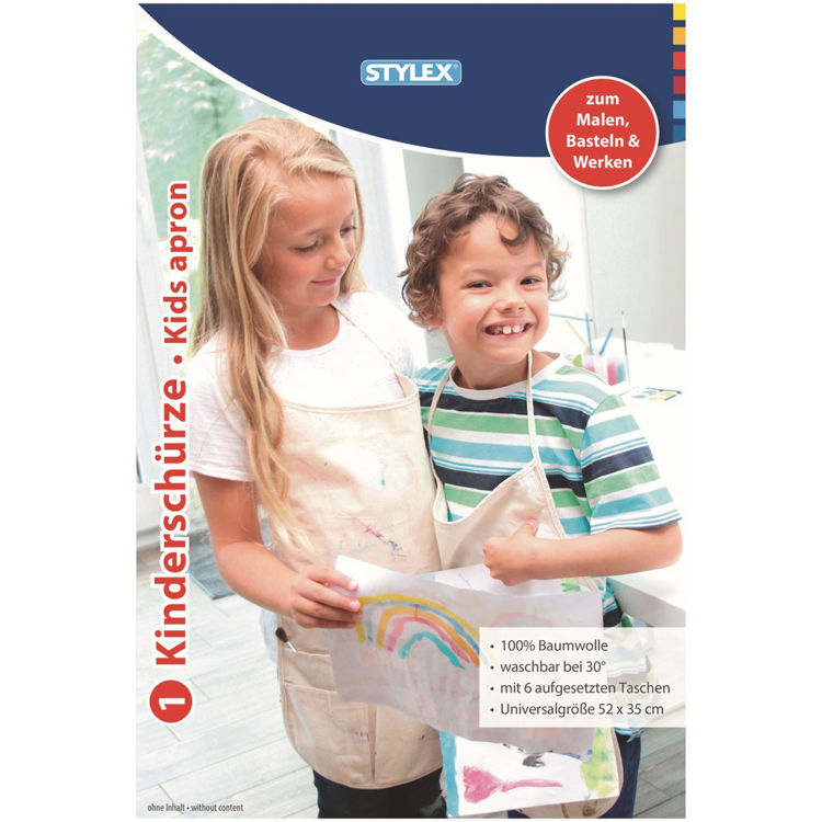 Picture of 7185 STYLEX KIDS SLEEVELESS APRON 100% COTTON 50X35CM
